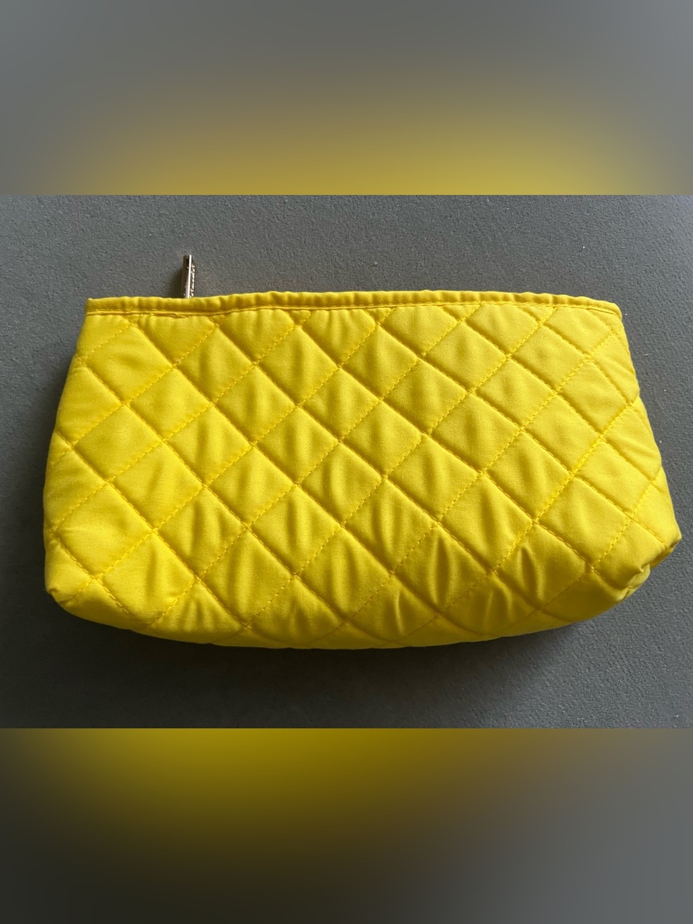 Perlier Quilted Yellow Cosmetic Pouch